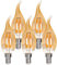 Aigostar Edison Vintage Lampe E14 Filament 4W (Ersetzt 35W), 2200K Warmweiß, 400 Lumen, Vintage LED Glühbirne C35, Nicht Dimmbar, Abstrahlwinkel 330°,5 Stück
