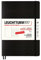 LEUCHTTURM1917 367865 Wochenkalender & Notizbuch Softcover Medium (A5) 2024, 18 Monate, Schwarz, Deutsch