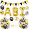 36 Stück Abschluss Deko,ABI Deko,ABI Luftballon,Prüfung Bestanden Girlande Ballons,Abschlussfeier Luftballons Graduierung Accessoire Deko Set für AbI Abitur Studium Graduierung Party Dekorationen