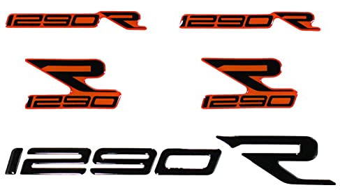 Tankpad Logo 3D Schriftzug Schwarz Orange kompatibel für KTM 1290 R X910126