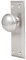 newliplace 2 Pack Vintage Single Sided Dummy Door Knobs Interior, Antique Long Plate Dummy Door Knobs in Brushed Nickel