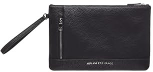 Armani Exchange Uomo Esssential, Capri SLG, Single Handle Pouch, Nero, taglia unica