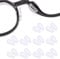 SULIVES Silicone Glasses Nose Pads Stick on Non-Slip Nose Pads Spectacle Nose Pads for Glasses Eyeglasses Sunglasses (White)