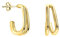 SOFIA MILANI - Damen Ohrringe 925 Silber - vergoldet/golden - Doppelte Ohrstecker - E2397