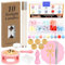 Tanstic 224Pcs Wax Seal Stamp Kit, Includes 10 Colors Wax Seal Beads, Wax Stamps, Wax Warmer, Wax Seal Spoon, Candles, Metallic Pens, Mat, Wax Seal Kit for Letter Sealing, Craft Decoration
