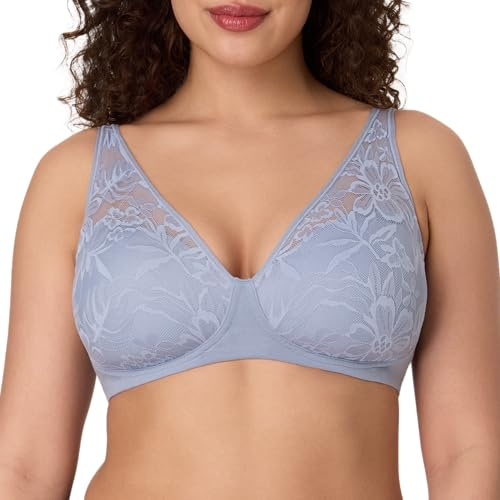 Bali Women's Breathe Modal T-Shirt Bra, Breathable Wireless Bra, Full-Coverage Convertible Bra