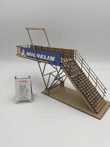 AT-BA Modellbau 220128 Slotcar Deko Zuschauerplattform Watkins Glen America USA