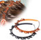 NEERIX Lot de 2 bandeaux à cheveux avec clips, serre-tête avec pinces, pour le coiffage de cheveux longs et courts, le yoga (noir, marron)