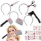 AUNGKWANG 19 Pezzi Cerchietto Halloween Spaventosa, Cerchietto Halloween Coltello, Adesivi del Tatuaggio della Cicatrice Zombie, Sanguinante Hairband, per Adulti, Bambini, Feste di Halloween