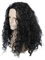 bi bi hou Herren Maui Cosplay Perücke Schwarz Lange Gelockte Princesse Moana Maui Verkleidung Weihnachten Halloween Karneval Party Bühnenauftritt Kostüm Zubehör Perücke Lockige