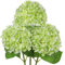 Arborus 3 STK Kunstblumen Hortensie 67 cm Seidenhortensie Grün Künstliche Zweige mit Blüten Künstliche Hortensie für Vase Blumenstrauß Tisch Regal Deko im Wohnzimmer Badezimmer Esszimmer Küche Büro