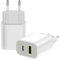 2-Pezzi Caricatore USB C 20W, Caricabatterie Presa per iPhone 16 15 14 13 12 11 Pro Max XS XR 8 7 6S Plus Mini SE, iPad, Samsung Galaxy S23 S22 S21,Multiplo Rapido Tipo C Alimentatore Spina Muro prese