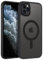 VENINGO Magnetica Cover per iPhone 11 Pro Max Custodia Compatibile con MagSafe Cover Traslucida Opaca Silicone Tpu Anti Impronte Digitali Custodia per iPhone 11 Pro Max 6,5 Pollice Nero