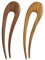 2 Stück French Pin Hair Short Wood Französisch U-förmige Haarnadeln, Französisch Sandelholz Haargabeln, Grün Haarnadeln Groß Handgefertigte Holzhaarstöcke, Retro Haarclips für Updo Frisur Chignon