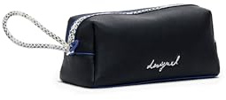 Desigual Kulturbeutel Mone Capsule Zip Bag Black schwarz