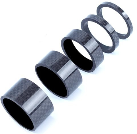 SHITOARIAR Fahrrad Headset Spacer 1 1/8 Zoll Fahrrad Vorbau Headset Spacer Kit Fahrrad Gabel Steuersatz Abstandshalter 3 mm/5 mm/10 mm/15 mm/20 mm