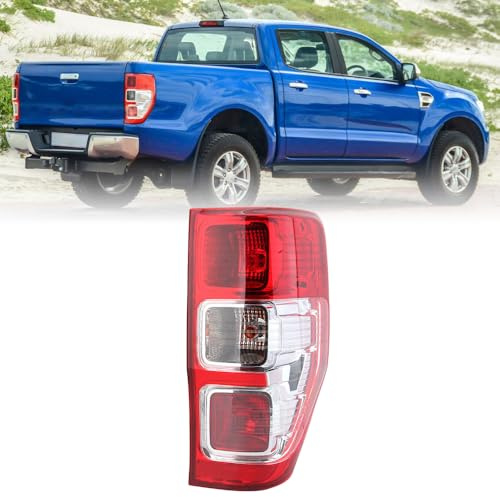 Halogen Right Rear Tail Light W/Fog Light For Ford Ranger T6 2011-2019 | Plug & Play, ABS Waterproof, Rear Brake Lamp, RLF083-RCh-WT, Driver Side