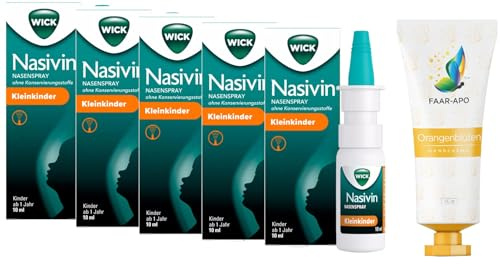 Nasenspray Kleinkinder Sparpack 5 X10 ml inkl. einer hochwertigen Handcreme Marke Faar-Apo