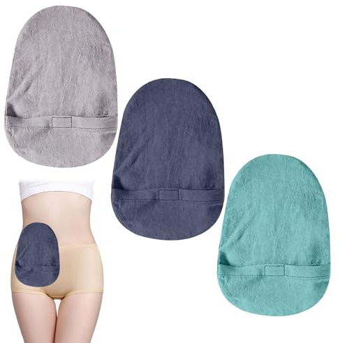 Stoma Bag Covers, 3Pcs Reusable Odor Ostomy Pouch Covers, Colostomy Bag Covers, toma Bag Cover, Stoma Bag Covers for Women and Men, for Illeostomy Stoma Care,Stoma Nursing Accessories