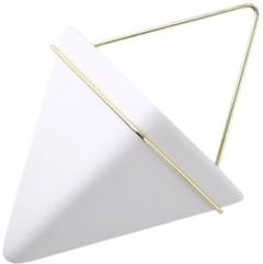 dijiusidy Sleek Wand Dekor Keramik Hängen Pflanzer Für Sukkulenten Kakteen Hängen Blumentopf Blumentopf Wand Dreieck, Weiß, L