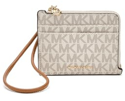Michael Kors Jet Set Portafoglio da Polso Piccolo in Pelle Martellata