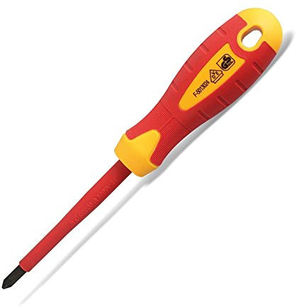 SO-TOOLS® Isolierter Schraubendreher VDE 1000V Kreuz PZ1 x 80 mm Kreuzschraubendreher