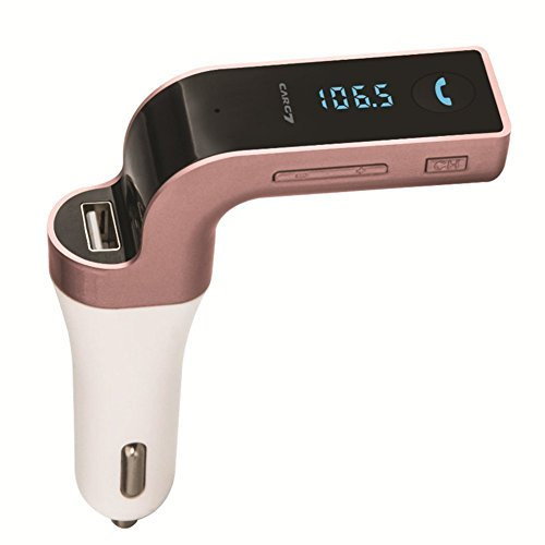 Tenlacum G7 sans fil de voiture Transmetteur FM Bluetooth Car Kit lecteur de musique/Bluetooth/chargeur USB/voiture appels mains libres pour iPhone 6/6plus Samgung S7 S6 S5, iPad, HTC, Sony