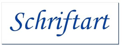 Bütic GmbH Klingelschild Namensschild Türschild selbstklebend 50-70mm - Größe/Farbe/Schrift, Farbe:Weiß/Text Blau, Größe:70x25mm