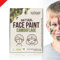 BioKidd Pinturas Cara Naturales de Camuflaje para Pieles Sensibles No Tóxicas - Set de Pinturas Facial - para la Caza del Maquillaje Formación Militar - 3 Colores (Verde, Marrón, Negro)