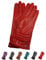 AKAROA ESTD 2019 Lederhandschuhe Damen BEA, Touchscreen Funktion, italienisches Leder, recyceltes Strickfutter aus 50% Kaschmir und 50% Wolle, 4 Größen S - XL, rot, L - 8