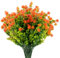 Boic 10 Pezzi Fiori Artificiale, Fiori Finti Per Decorazioni, Fiori Artificiali In Plastica Resistente Ai Raggi Uv Per Esterni Per La Decorazione Di Casa E Giardino (Arancio)