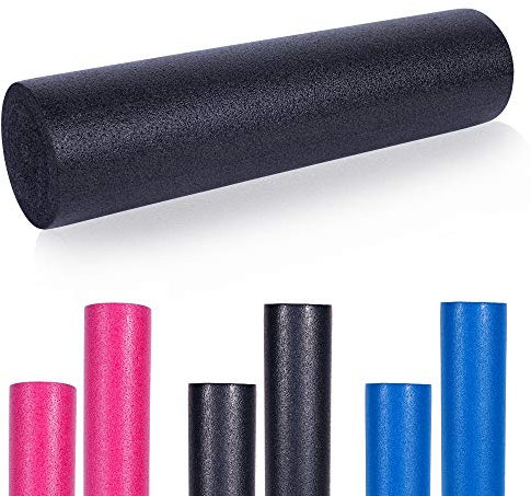 GORILLA SPORTS® Pilates Rolle - 60 x 15 cm oder 90 x 15 cm, Weiche, Schaumstoff, Farbwahl - Fitness Roller, Faszienrolle, Yoga-Schaumstoffrolle, Massagerolle, Pilatesrolle, Gymnastikrolle