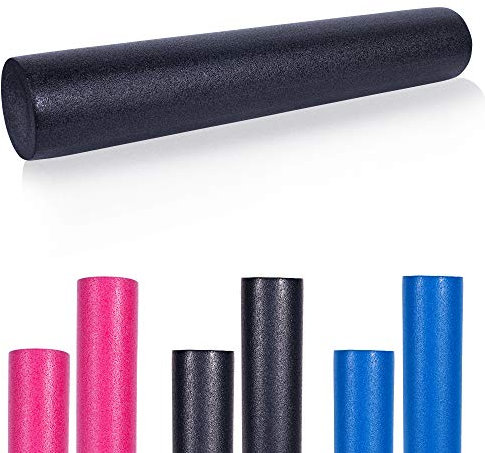 GORILLA SPORTS® Rouleau Pilates - 60x15/90x15cm, Polyéthylène Mousse EPE, Légèreté, Durable, Doux, Stable, Résistant à l'Eau - Massage, Foam Roller, Fitness, Sport Maison, Yoga