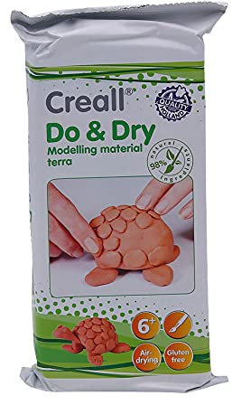 Ton lufttrocknend | Modelliermasse | Gebrauchsfertig | ohne Zusatzstoffe | Vegan | Terracotta 1 kg