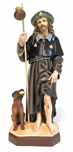 Statue des Heiligen Rock, 40 cm, aus Kunstharz, italienische Handwerkskunst