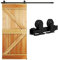 QINAIXQM 182CM/6FT Sliding Door Track Barn Door Hardware Kit Closet Rail Roller Accessory