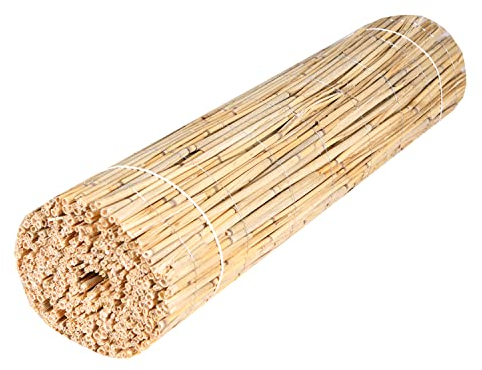 H4L Schilfmatte Sichtschutzmatte Schilfrohrmatte Natur Sichtschutz Windschutz Schilf 300x120cm