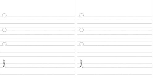 Filofax Personal Lavender Ruled Notepaper, Purple (Pack of 2)