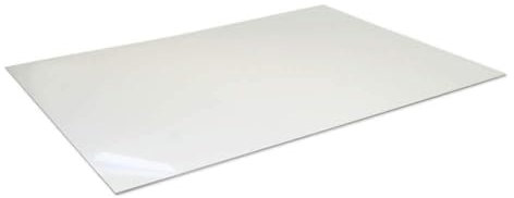 EH Design Placas de poliestireno transparentes, cuadradas o rectangulares, ideales para la creación de carteles publicitarios o piezas de fresado, fáciles de serrar, cortar, taladrar y doblar (3 x 200