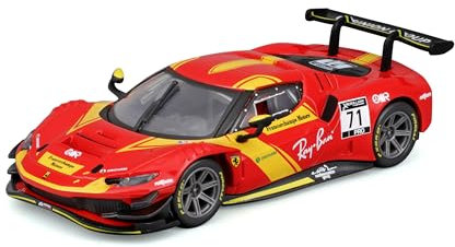Bburago - 1:43 Ferrari Racing 296 GT3 2023 – Neuheit 2024: Fügen Sie Ihrer Sammlung das Ferrari Signature Metallauto im Maßstab 1:43 hinzu, das die Kraft und Eleganz des GT3 2023 einfängt