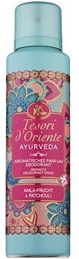 Tesori d'Oriente Parfum Deodorant 'Ayurveda', 150 ml, aromatisches Deo-Spray mit Amla-Frucht und Patchouli, Duft zum Träumen, 24 h Schutz, Wellness-Ritual für Körper & Sinne