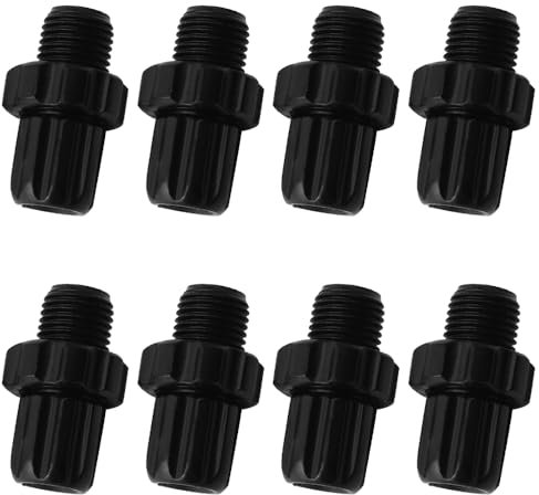 BuuyyBann 8 Pcs M10 Aluminium Brake Adjuster Screws for Mountain & Road Bikes, Black