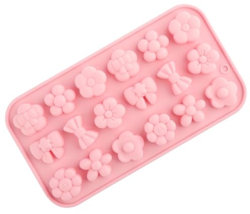 Thyonta 2 PCS Silicone Flowers Molds - 18 Cavity 3D Muffin Chocolate Candy Biscuit Mould Daisy Mold for Candy Chocolate Jelly, Ice Cube