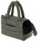 Transporttasche für Hunde und Katzen - Tasche für unterwegs, Dog Carrier -Schultertasche für Haustiere mit Gummiband mit Karabiner,bis 8 kg, olivgrün