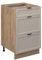 Vicco Küchenunterschrank Fame-Line, GrauBeige, 50 cm ohne Arbeitsplatte