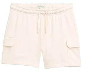 TOM TAILOR Mädchen 1048222 Bermuda Sweatpants Shorts, 10348-Gardenia White, 140