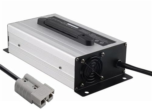 Lzyjck Chargeurs De Batteries Au Plomb 12V/24V/36V/48V/60V/72V Chargeur De Batterie De Chariot Élévateur 1200W avec Connexion Anderson pour Chariot Élévateur Électrique, Transpalette,72v 12a,350A