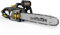 DOVAMAN DCS01A Tronçonneuse électrique 2400 W, rail et chaîne Oregon de 40 cm, tension en une étape sans outil, vitesse de chaîne 15 m/s, lubrification automatique, frein mécanique et 2 chaînes