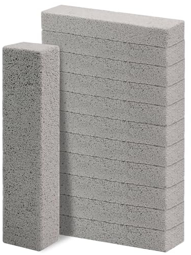 YFLeomry 12 Stück Bimsstein Toilette Pumice Stone Toilet Cleaner | Cleaning Block WC, Toilettenstein zum Reinigen für Toilette, Grill, Bad, Pool, KüChe, Waschbecken