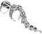 TOPPERFUN Gothic Adjustable Joint Full Finger Ring Vintage Scorpion Cosplay Prop for Men and Women Unique Hinged Activity Ring for Parties and Costumes